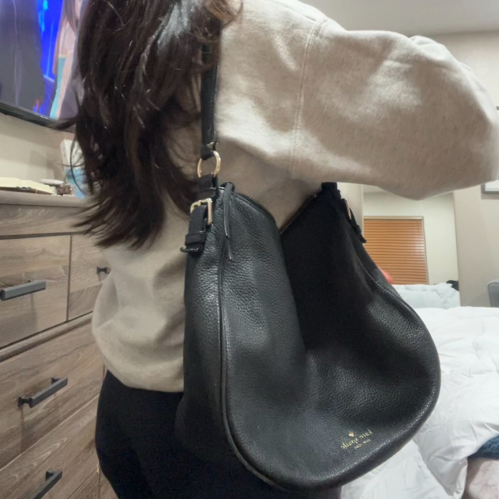 Kate Spade Black Leather Shoulder Bag